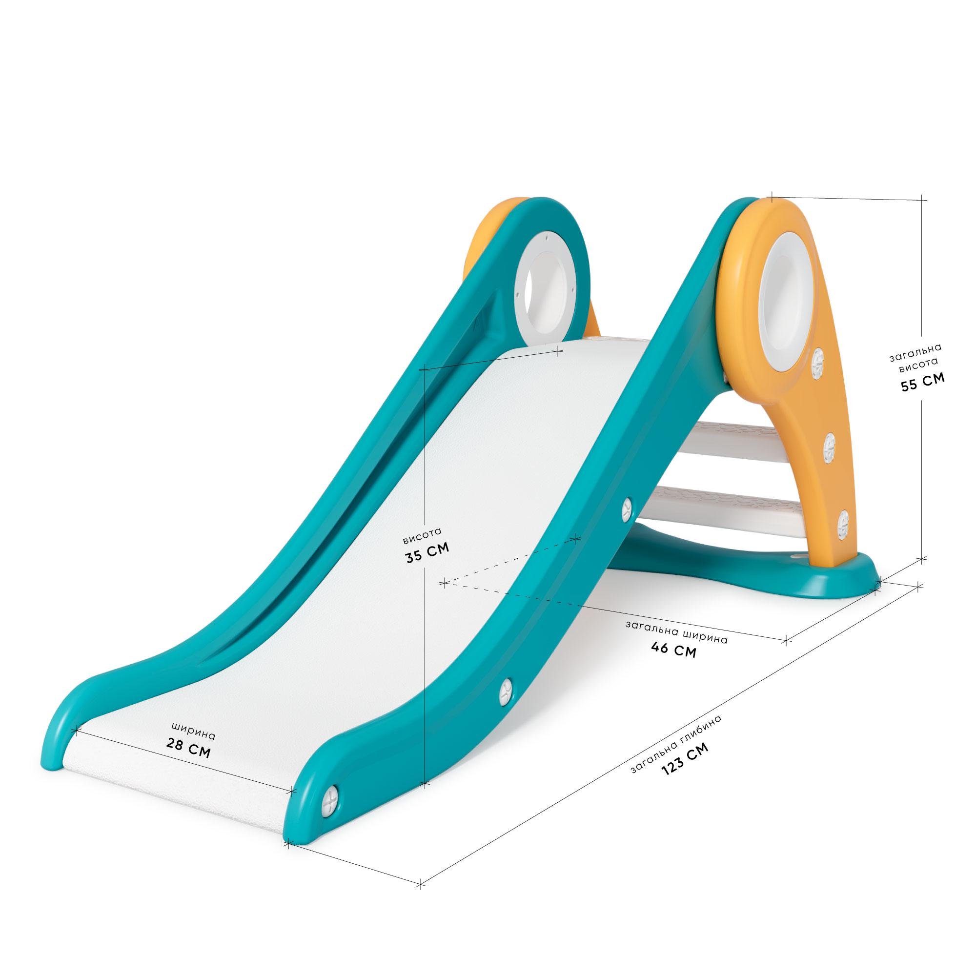 Гірка для дітей Mealux Triton Blue/Yellow (KD-B343 Blue/Yellow) - фото 4 Гірка для дітей Mealux Triton Blue/Yellow (KD-B343 Blue/Yellow) - фото 4