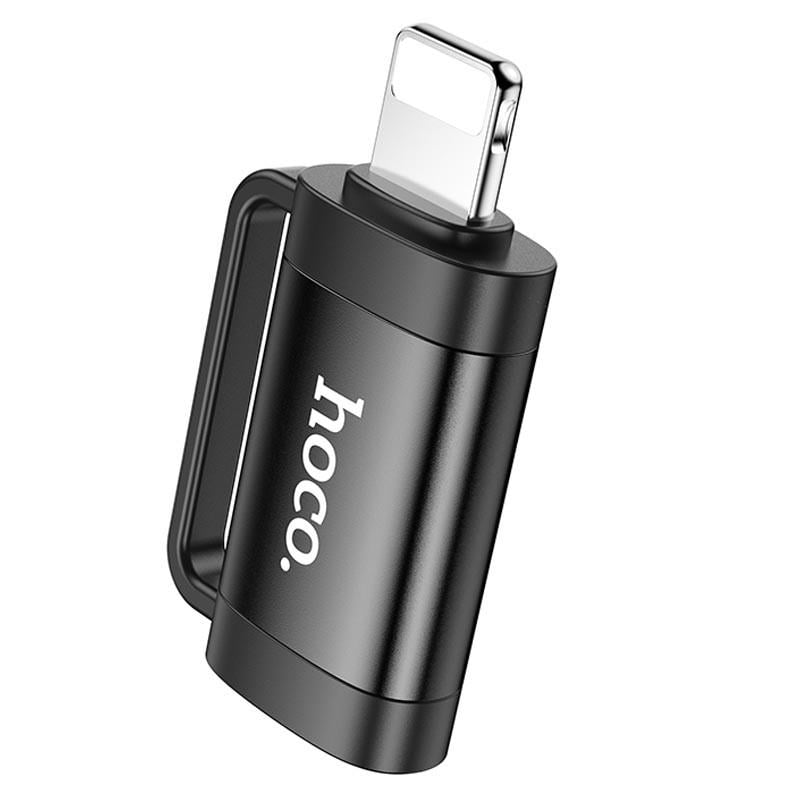 Перехідник Hoco UA31B OTG Lightning male to Type-C female Black (00000073147_1) Перехідник Hoco UA31B OTG Lightning male to Type-C female Black (00000073147_1)