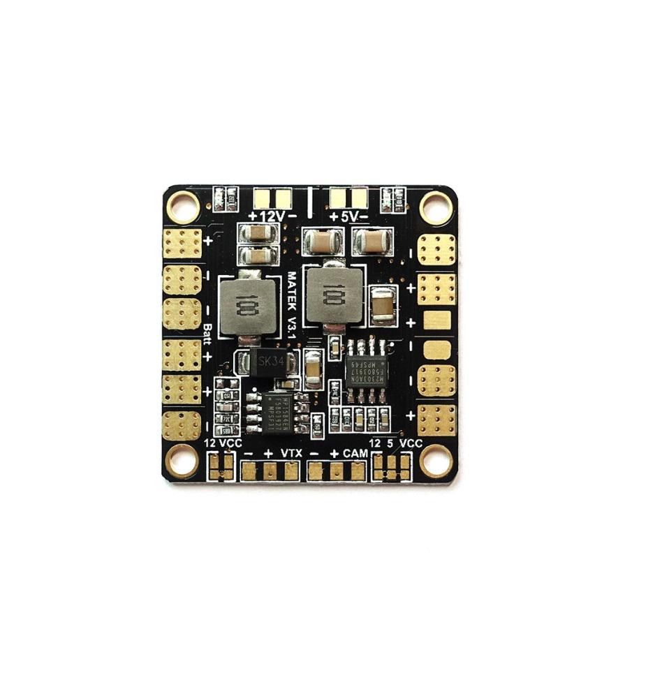 Контроллер разведения питания Matek Mini Power Hub BEC 5V 3A/12V 2A для мультироторных систем (00-00024875)