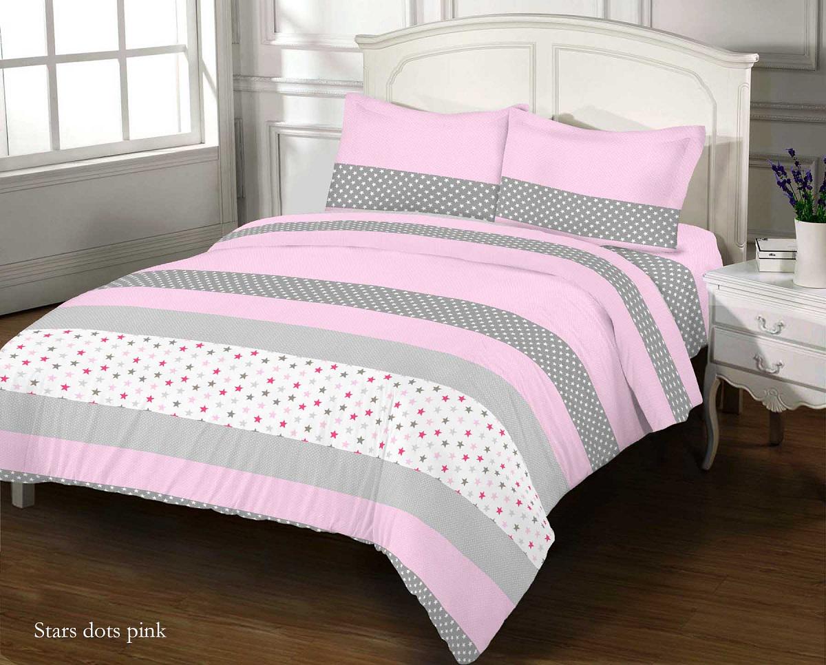 Комплект постельного белья Zastelli Lotta бязь двуспальное 175х210 Серый