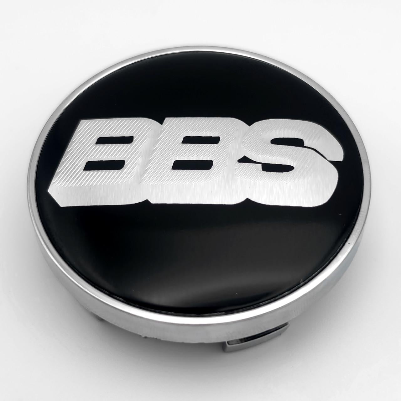 Колпачок заглушка ступицы колеса BBS 60 мм Хром/Черный (3009496753)