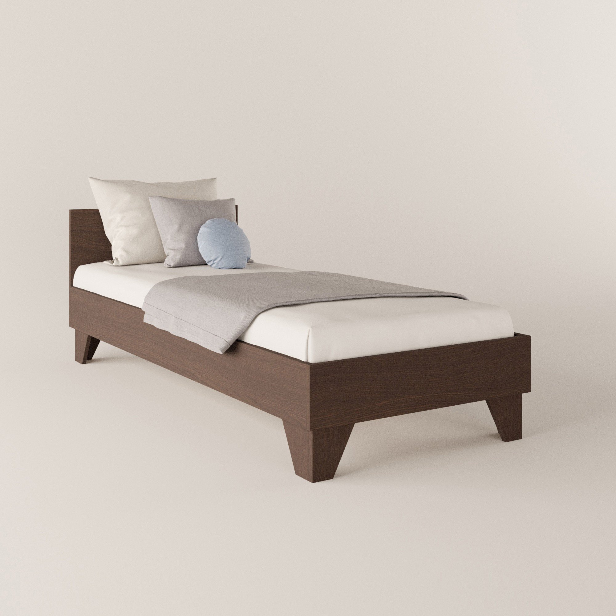 Односпальная кровать + основание КР-8 ДСП Венге магия 84х204х66.5 см