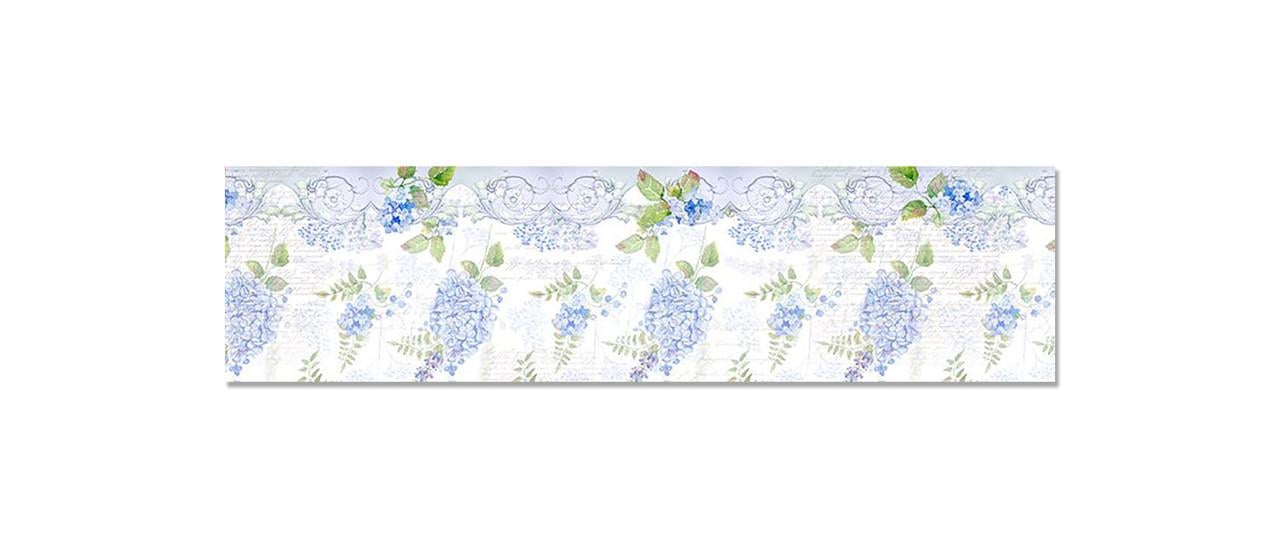 Наклейка виниловая на кухню Zatarga Голубые пышные цветы 650х2500 мм (1289776375)