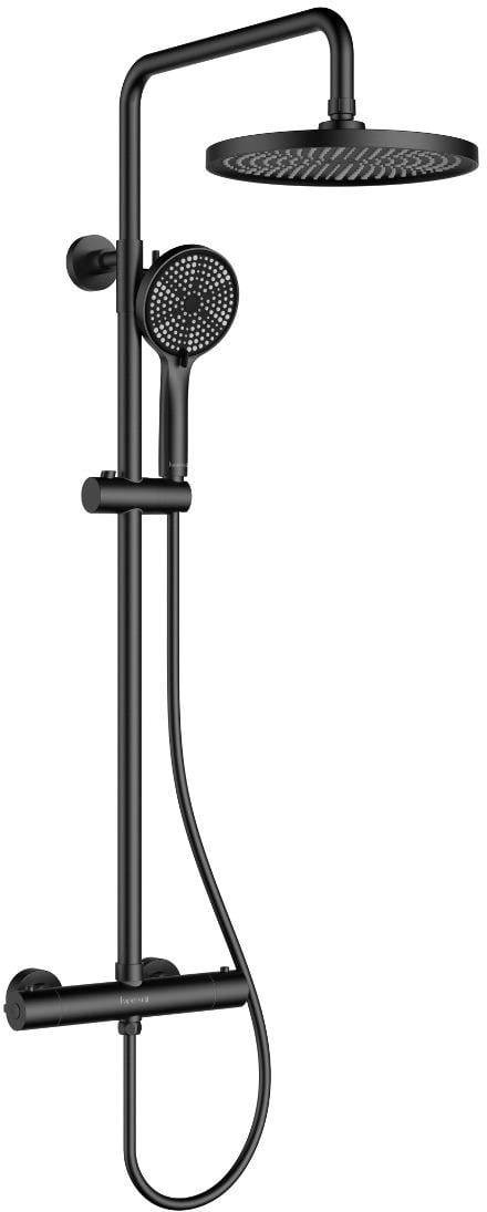 Душова система для душу Perla DALI з термостатом Чорний (PSA2066B)