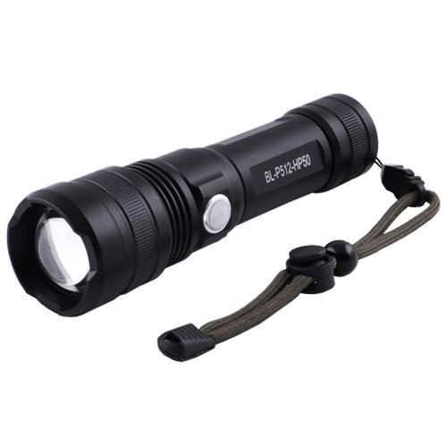 Фонарь P512-HP50 1x18650/3xAAA индикация заряда Zoom ЗУ microUSB Box (2245502069)