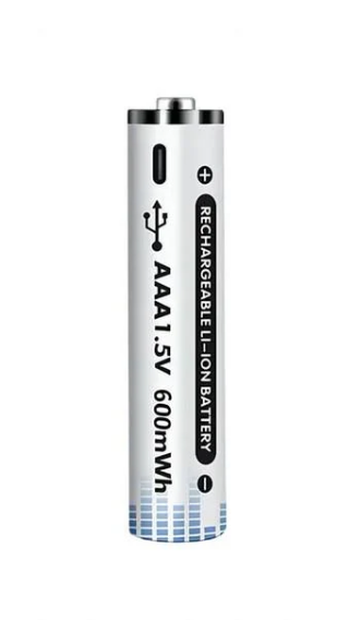 Аккумулятор Li-Ion АА 600 mAh литий-ионные 1,5V 1000 циклов зарядки (1541) Аккумулятор Li-Ion АА 600 mAh литий-ионные 1,5V 1000 циклов зарядки (1541)