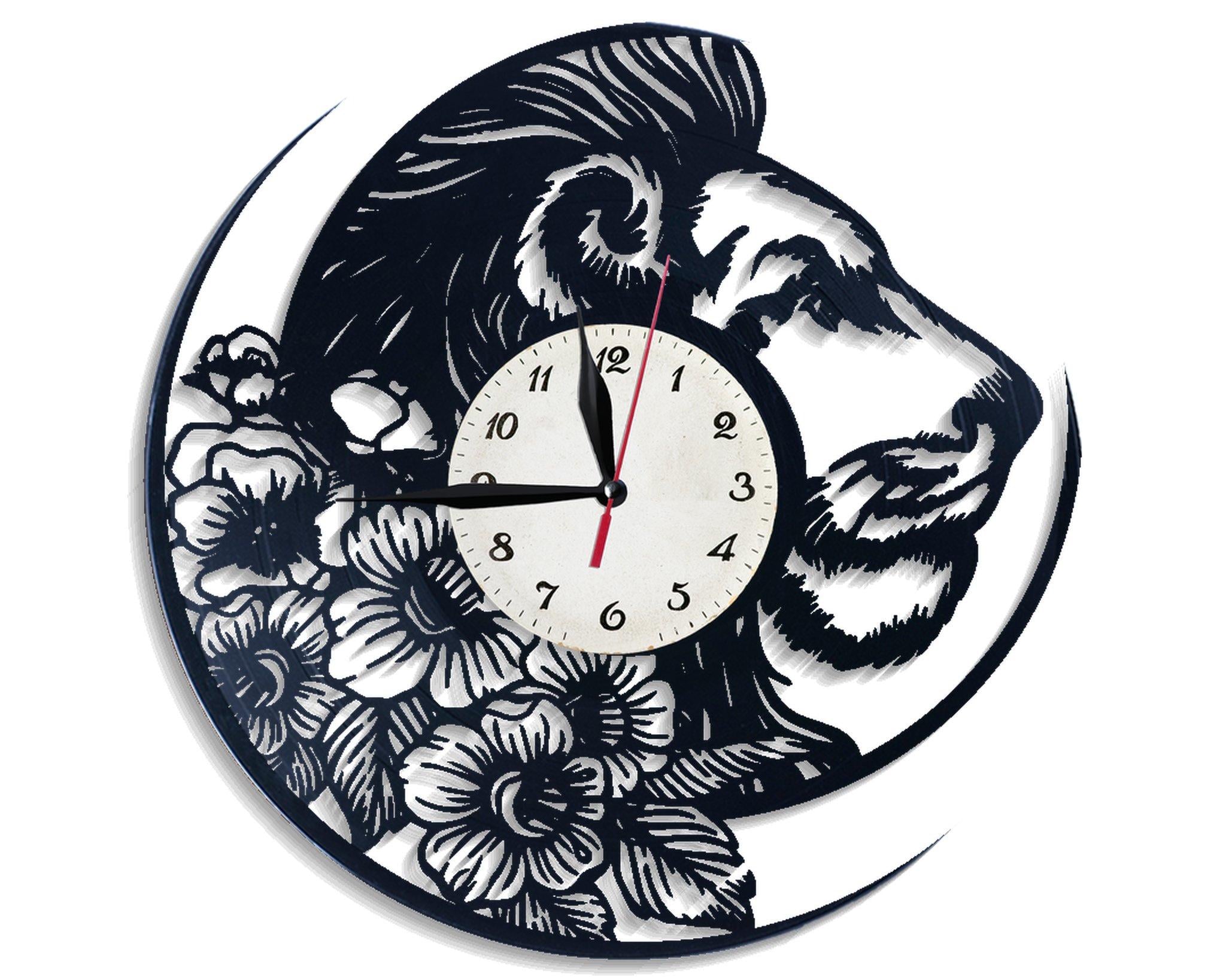 Часы настенные Лев 2703 из виниловой пластинки