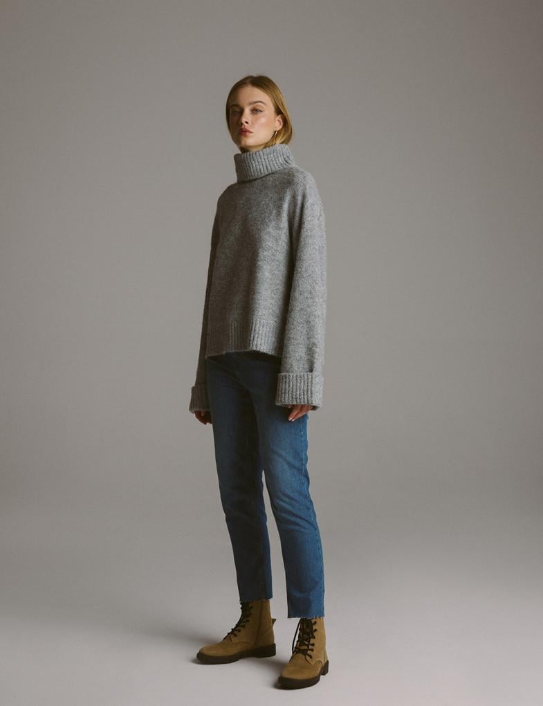 Светр жіночий Diverse TOLIP M Сірий меланж (5905384057983) - фото 6 Светр жіночий Diverse TOLIP M Сірий меланж (5905384057983) - фото 6