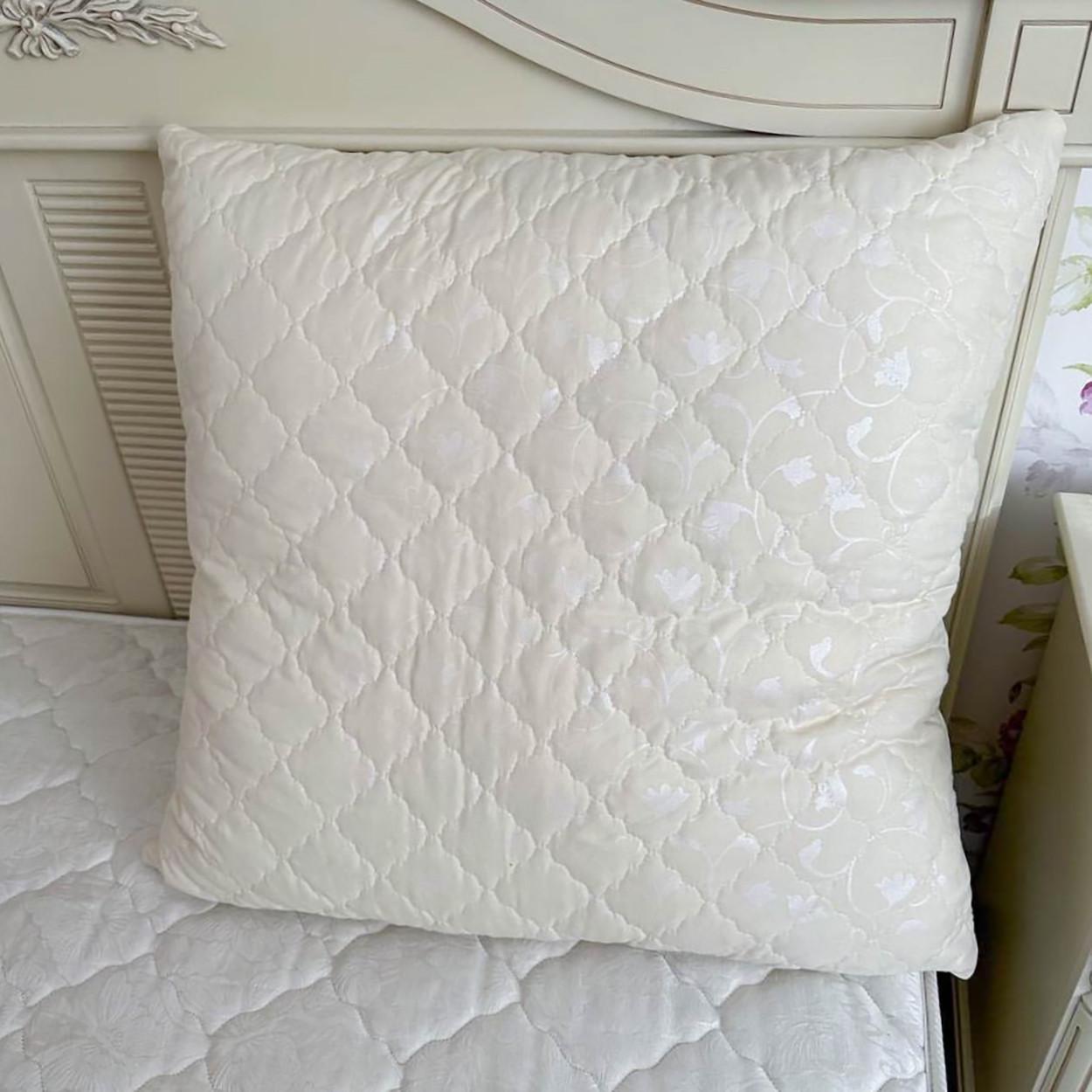 Подушка холлофайбер Ода NZ3 на молнии 70х70 см Бежевый (2304060985) - фото 2 Подушка холлофайбер Ода NZ3 на молнии 70х70 см Бежевый (2304060985) - фото 2