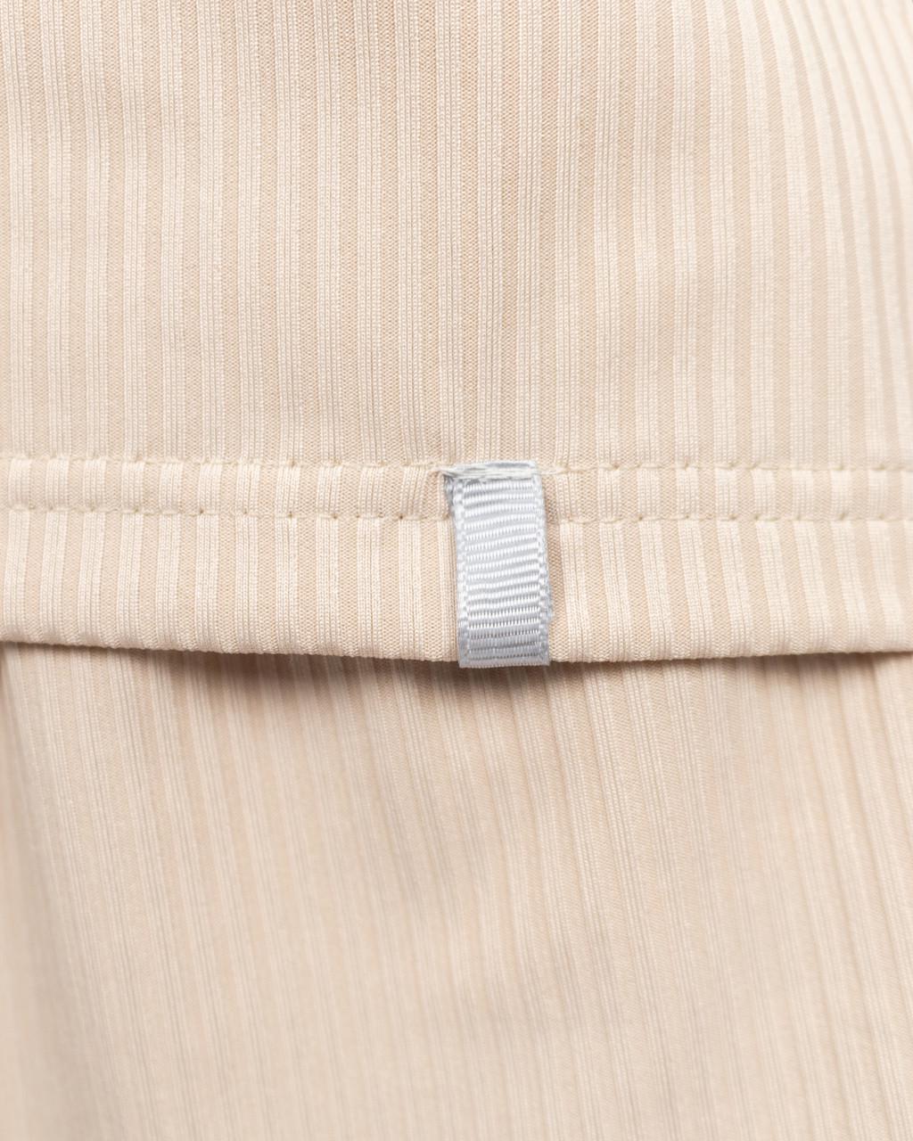 Пижамный костюм женский из рубчика футболка и шорты Кремовый (2102421539) - фото 5 Пижамный костюм женский из рубчика футболка и шорты Кремовый (2102421539) - фото 5