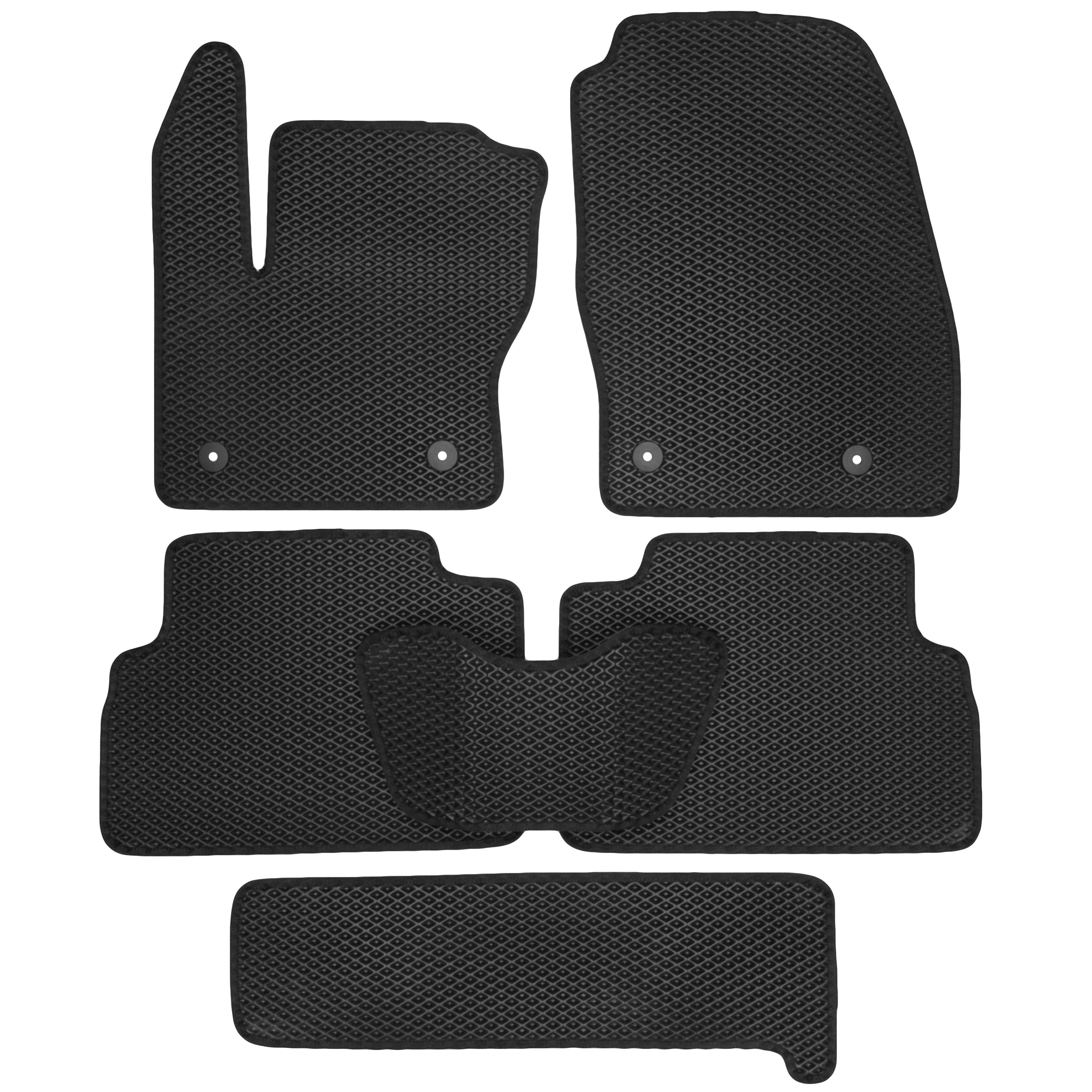 Коврики Kinetic в салон для Ford C -Max 2011/2020 EVA полимерные Черный Коврики Kinetic в салон для Ford C -Max 2011/2020 EVA полимерные Черный