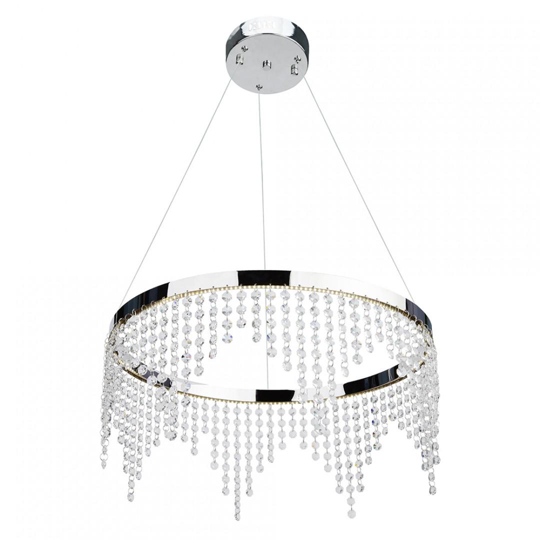 Люстра подвесная светодиодная HOROZ ELECTRIC ASTORIA-32 Led 32W 4000К нейтральный свет Хром