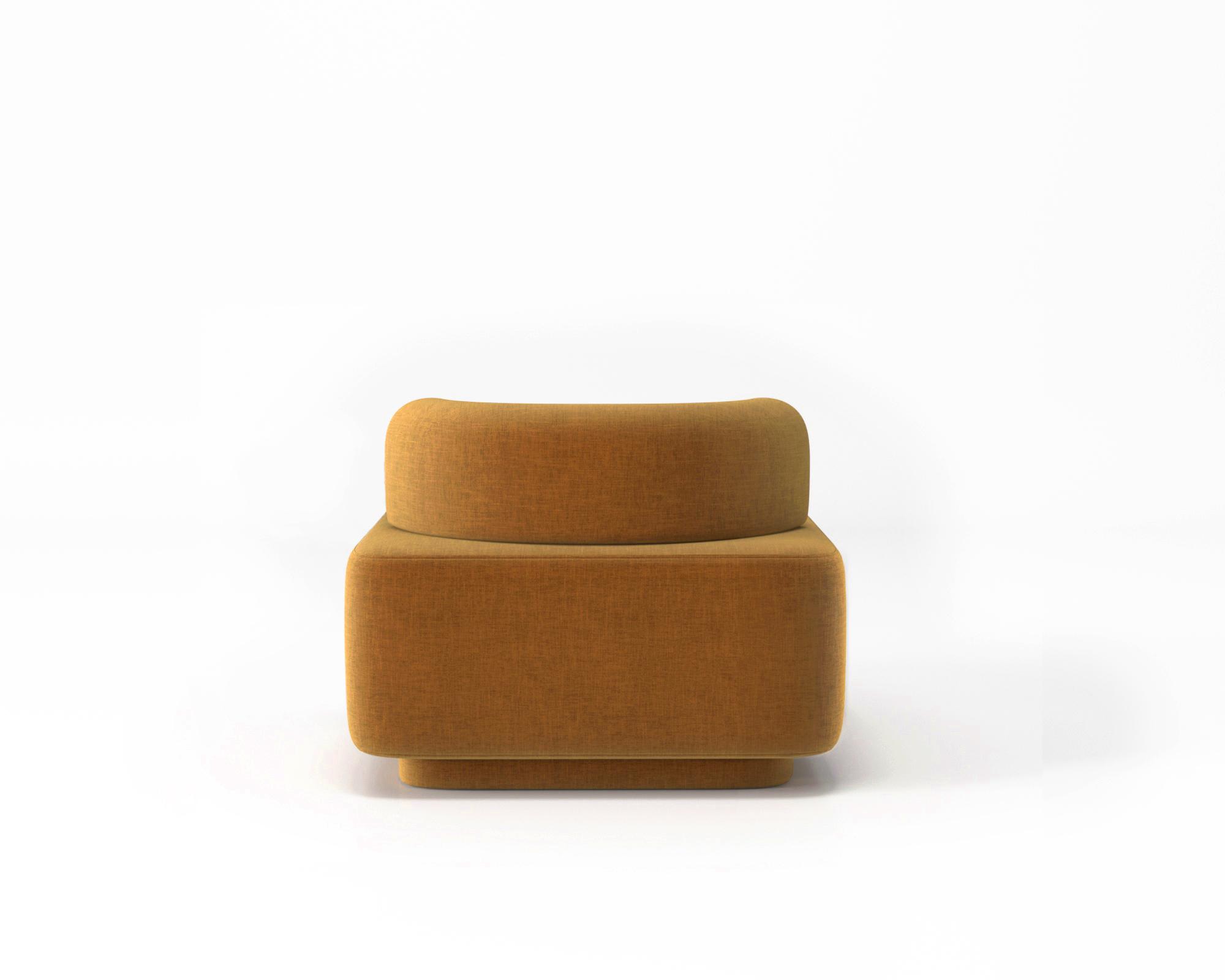 Кресло модульное Plump со встроенной розеткой и зарядкой USB 80x80x65 см Желтый (0011) - фото 4 Кресло модульное Plump со встроенной розеткой и зарядкой USB 80x80x65 см Желтый (0011) - фото 4