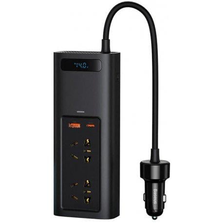 Автомобільний інвертор BASEUS In Car Inverter 150W 220V CN EU Black (CRNBQ-A01)
