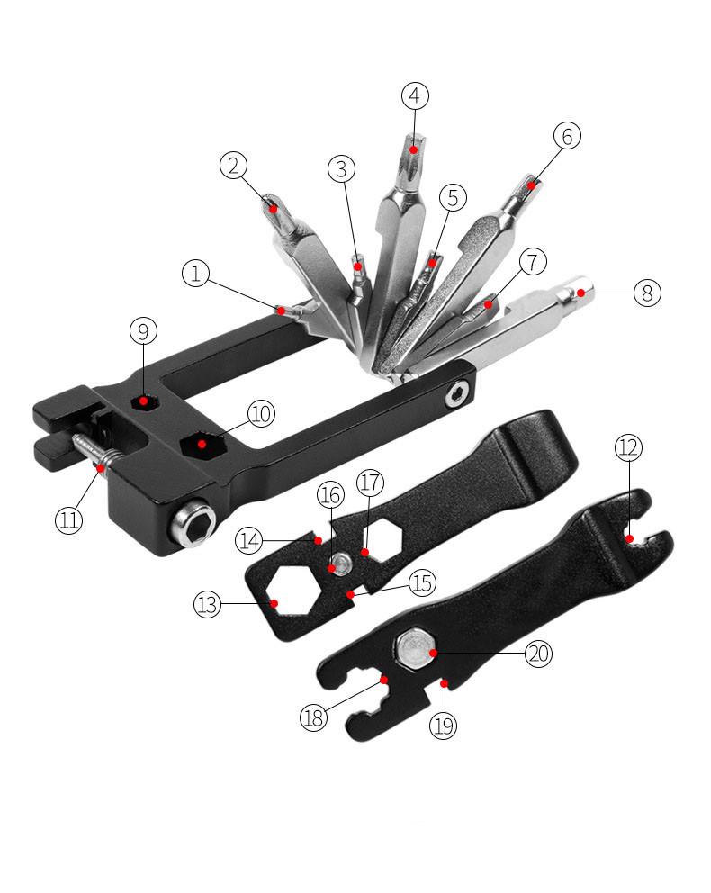 Набор инструментов с лопатками для бортовки и выжимки цепи (25018934) - фото 2 Набор инструментов с лопатками для бортовки и выжимки цепи (25018934) - фото 2