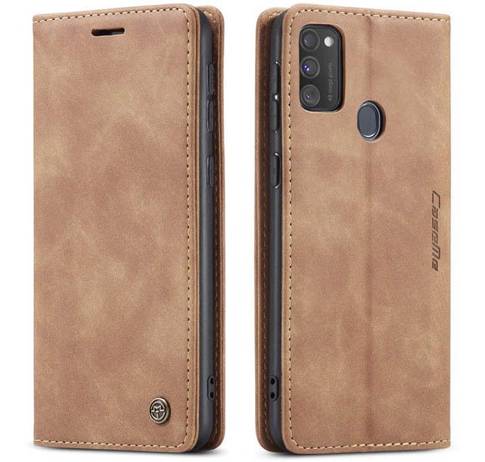 Чехол книжка с магнитом Samsung Galaxy M21 M215 CaseMe Brown (14225-30)