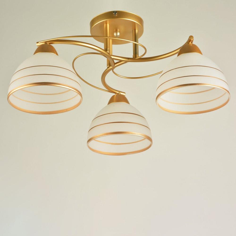 Люстра потолочная Lighthouse SRS-19848/3 Золотой/Белый