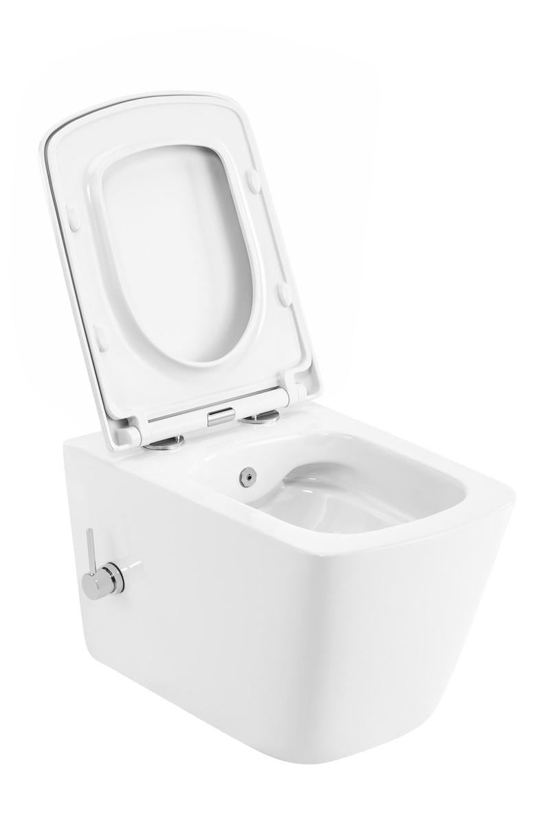 Унитаз-биде подвесной MIXXUS Premium QUADRO-1301-R система смыва RIMLESS 510x350x345 мм (MP6658) - фото 4 Унитаз-биде подвесной MIXXUS Premium QUADRO-1301-R система смыва RIMLESS 510x350x345 мм (MP6658) - фото 4