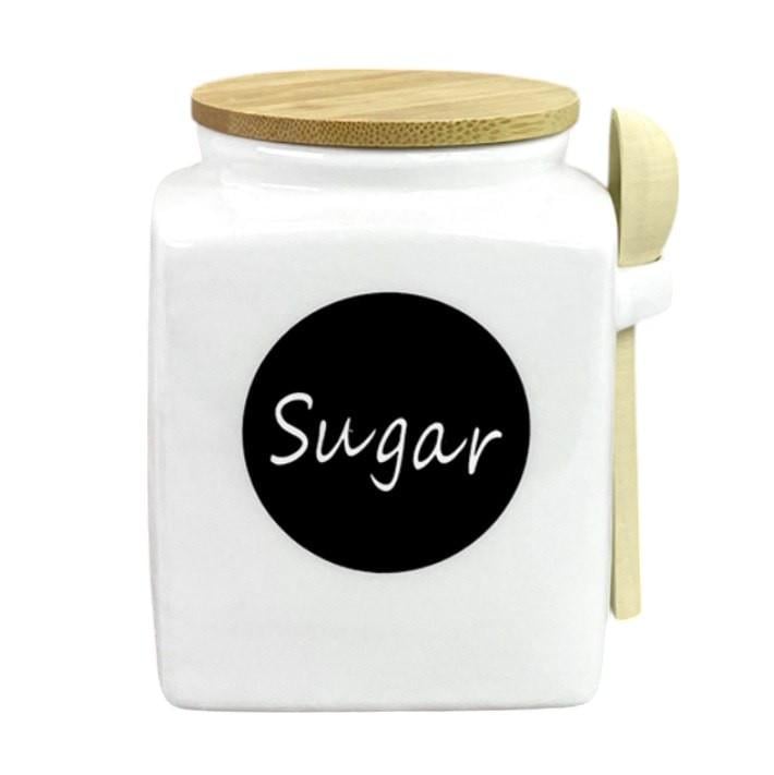 Банка для сахара Banquet Title с ложкой 800 мл 10х10х13 см (MC4551-S)