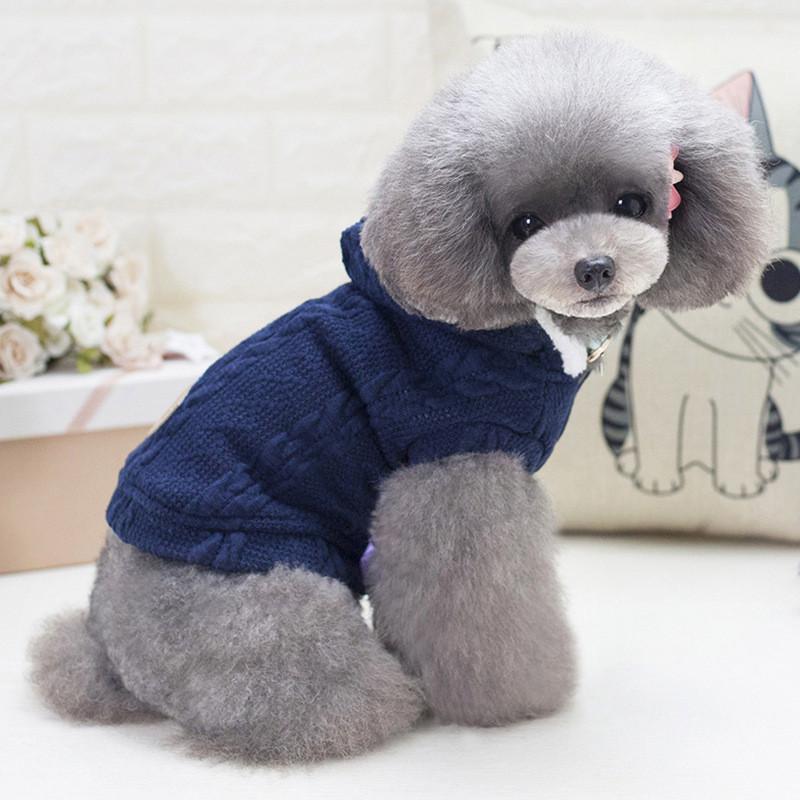 Кофта для собак з капюшоном Dog Baby EST.1978 Dark Blue M