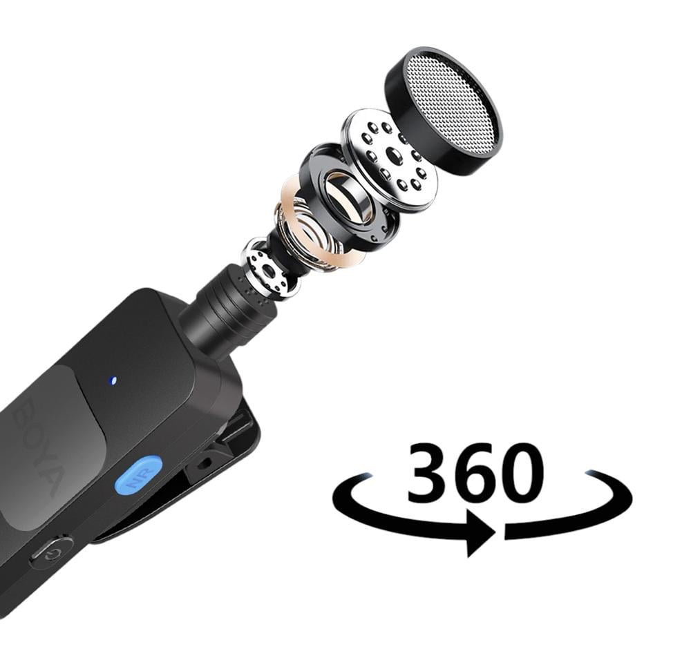 Микрофон беспроводной петличный Boya BY-V2 с разъемом iOS - фото 8 Микрофон беспроводной петличный Boya BY-V2 с разъемом iOS - фото 8