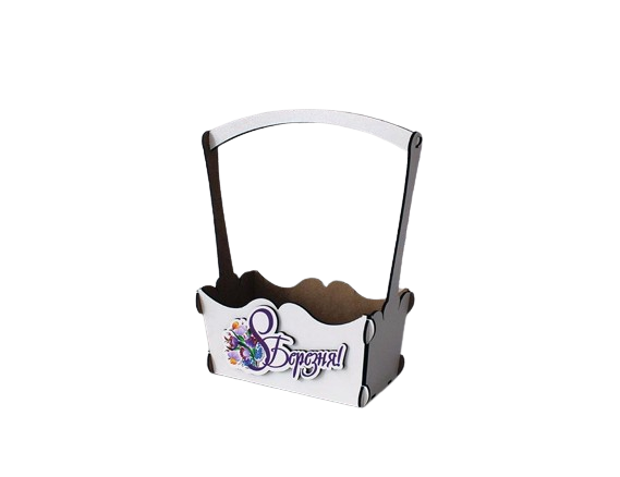 Корзинка середня "8 березня" (3362)