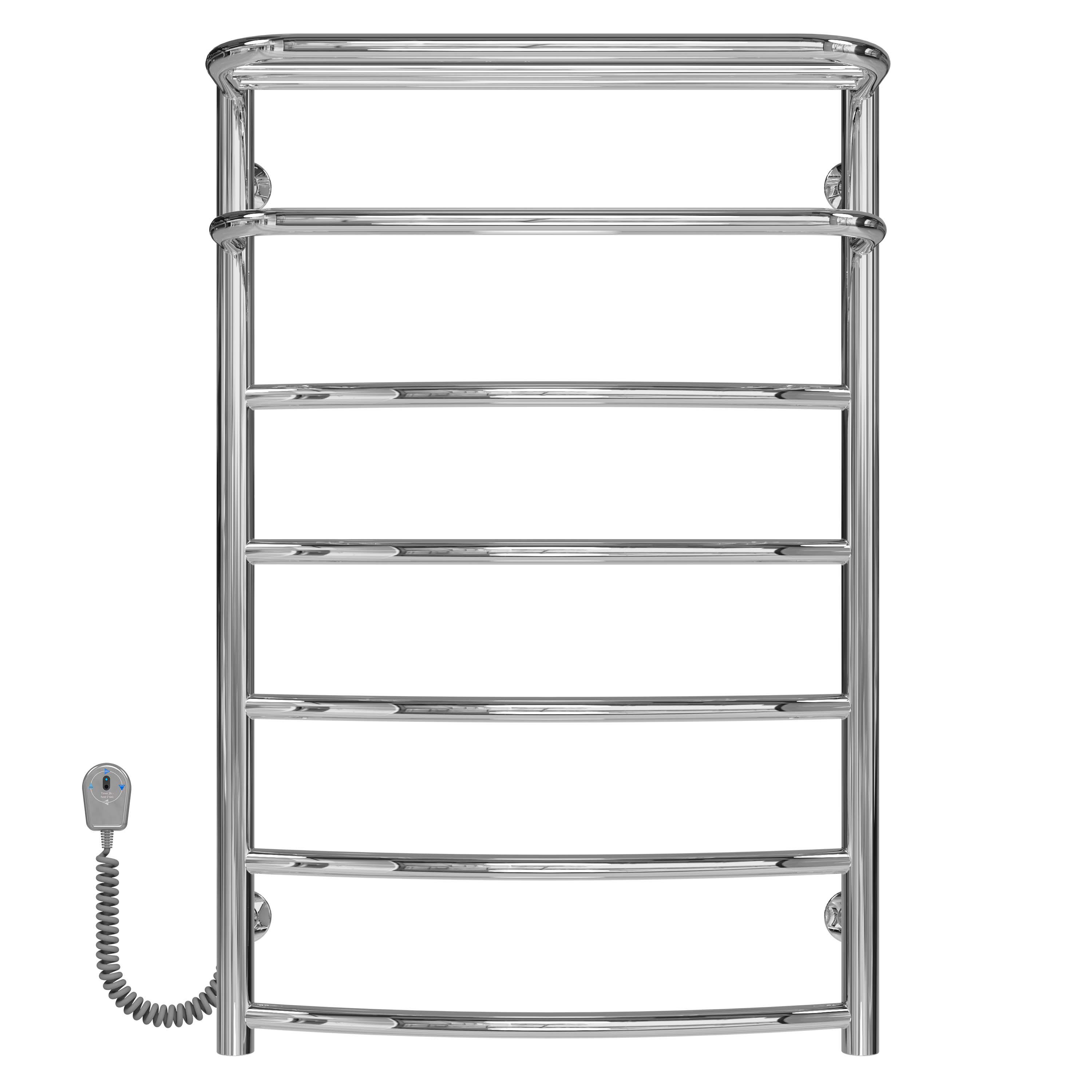 Полотенцесушитель электрический Deffi Отель П7 EF16 левое подключение нержавеющая сталь 500х800 мм Хром (C.OD.80.50.7.E.C.L.5)