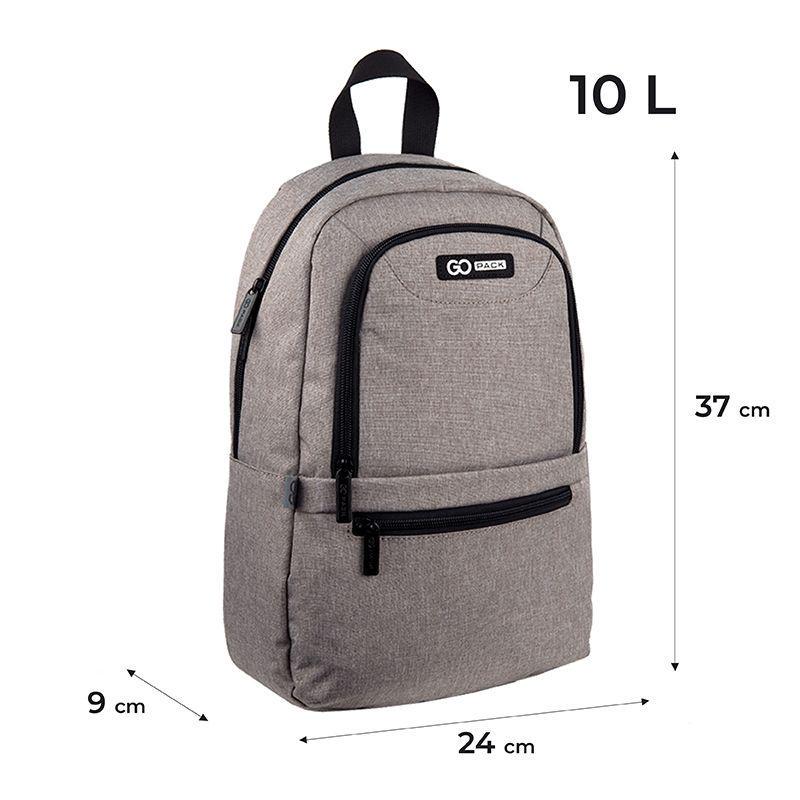 Рюкзак GoPack Education Teens 37x24x9 см 10 л Бежевый (GO24-119S-2) - фото 3