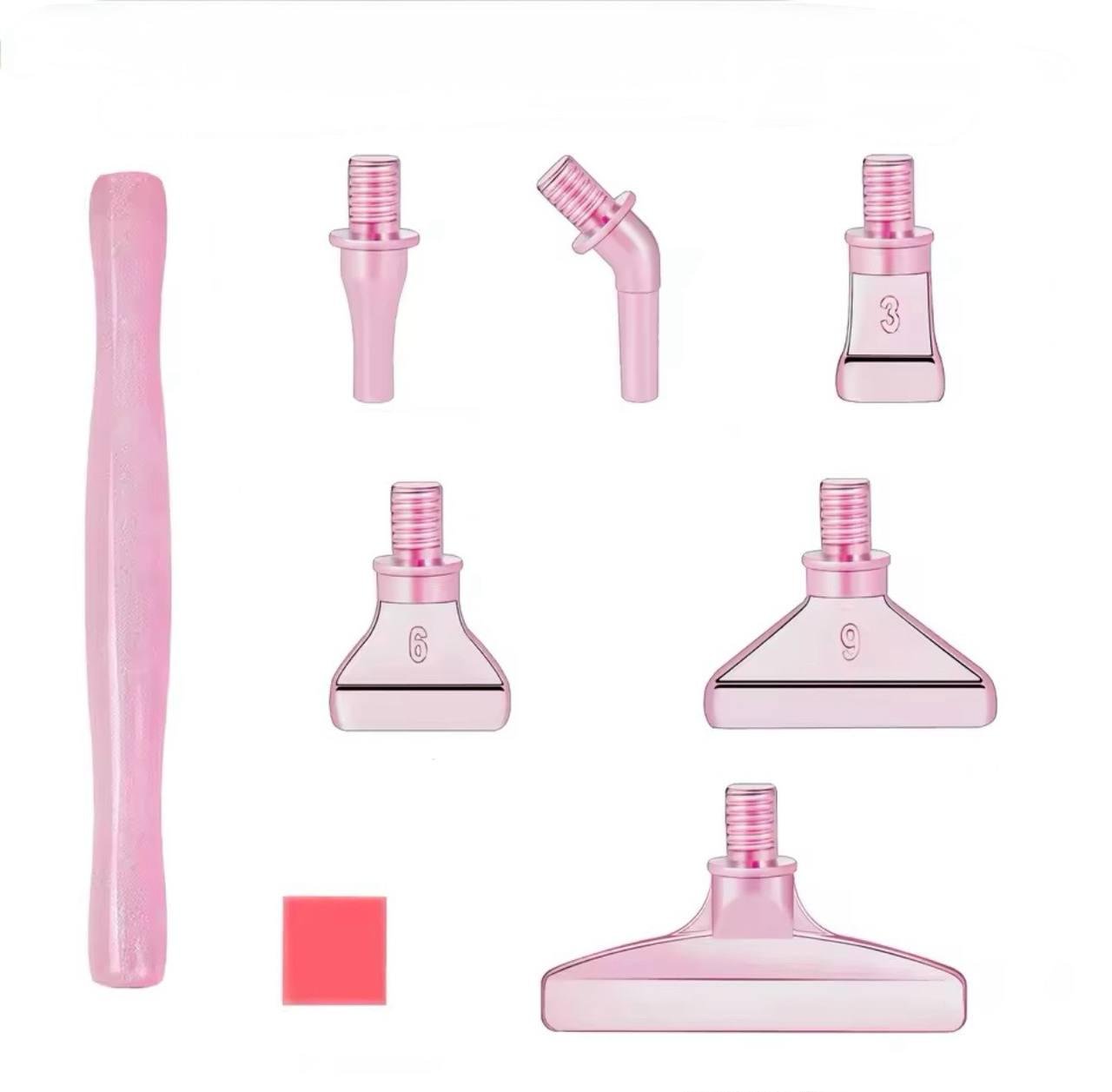 Стилус для алмазної мозаїки з металевими насадками та клеєм Рожевий (2479817133) Стилус для алмазної мозаїки з металевими насадками та клеєм Рожевий (2479817133)