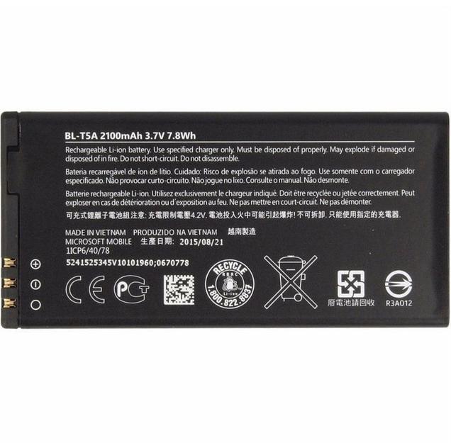 Акумуляторна батарея BL-T5A для Nokia Lumia 550 2100 mAh (000051045)