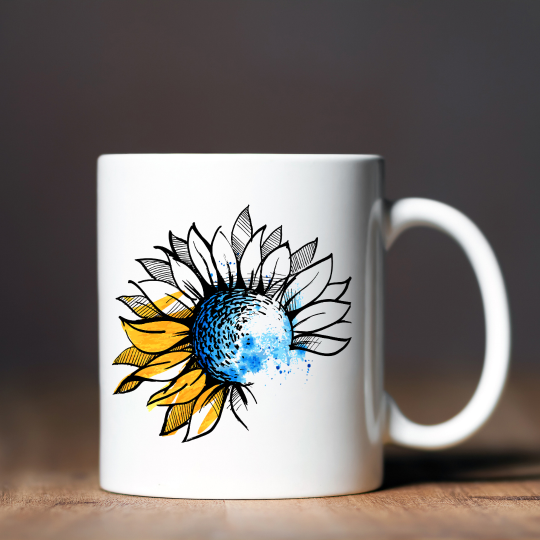 Чашка керамічна глянцева Сонях 330 мл Білий (001436)