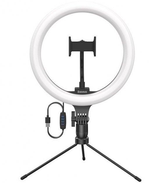 Лампа кільцева Baseus CRZB10-A01 Live Stream Holder-table Stand 25,4 см Black