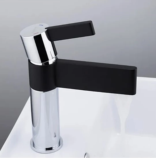 Смеситель для умывальника Gappo G1081 Черный/Хром (1034040) - фото 2