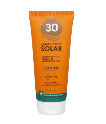 Крем солнцезащитный Deliplus SPF 30 водостойкий 200 мл (028670)