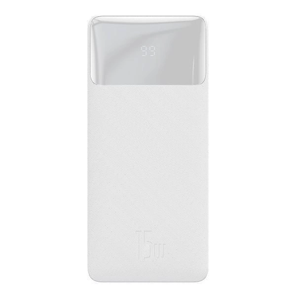 Повербанк Baseus Bipow Digital Display 30000 mAh 15W 3A з підтримкою швидкого заряджання 3A 2USB/1Type-C QC White (11508532) - фото 2