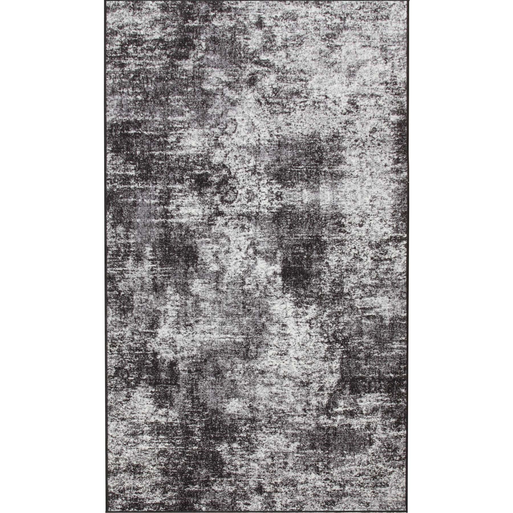 Ковер безворсовый на резиновой основе DAKARIA Ratio PrintGel Run 1023vl42-p4 1x1 м Черный (00-00015104)