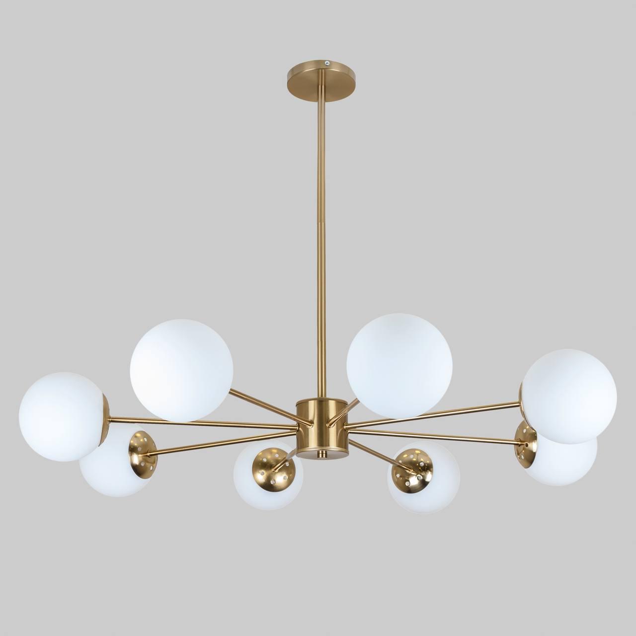 Люстра современная 8 плафонов Бронзовый (52-9807-8 BRZ+WH)