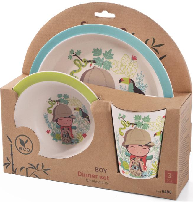 Набор детский Fissman Мальчик3 пр. бамбуковое волокно (FN-9496) Набор детский Fissman Мальчик3 пр. бамбуковое волокно (FN-9496)