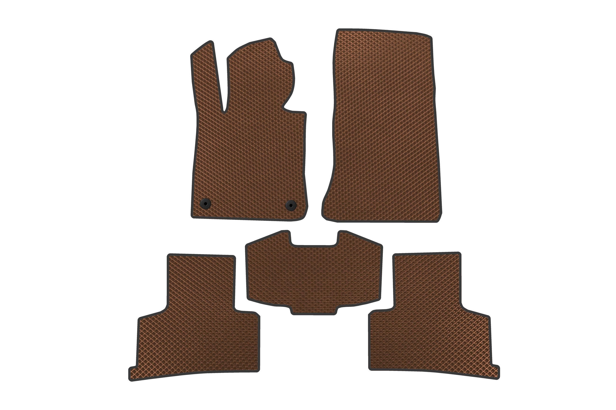Коврики автомобильные Digital Designs EVA для Mercedes GLC X254 2022- гг. этилвинилацетат Коричневый (183553)
