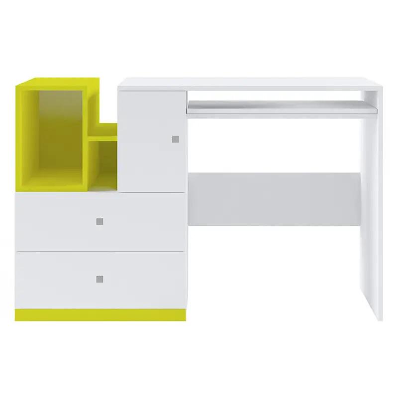 Стіл письмовий Gerbor Holding Мобі BIU/130 ДСП Німфея альба/Уніколор жовтий Стіл письмовий Gerbor Holding Мобі BIU/130 ДСП Німфея альба/Уніколор жовтий