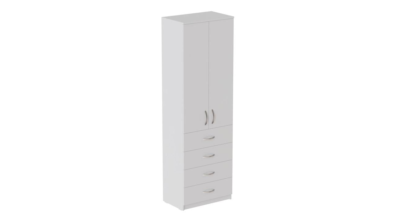 Шкаф Ferrum-decor Анжело на 3 полки с 2 дверями и 4 ящиками ДСП 16 мм 1900x600x380 мм Белый (FRD-104989) Шкаф Ferrum-decor Анжело на 3 полки с 2 дверями и 4 ящиками ДСП 16 мм 1900x600x380 мм Белый (FRD-104989)