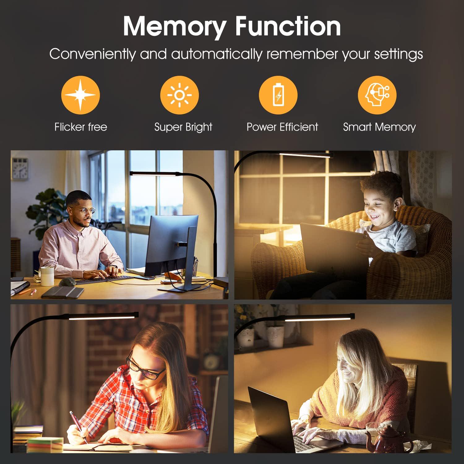 Настольная LED гибкая лампа с тремя режимами защиты глаз - фото 7 Настольная LED гибкая лампа с тремя режимами защиты глаз - фото 7