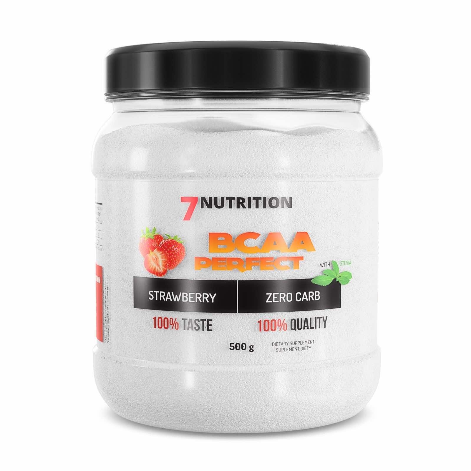 Аминокислоты 7 Nutrition BCAA Perfect Strawberry 500 г