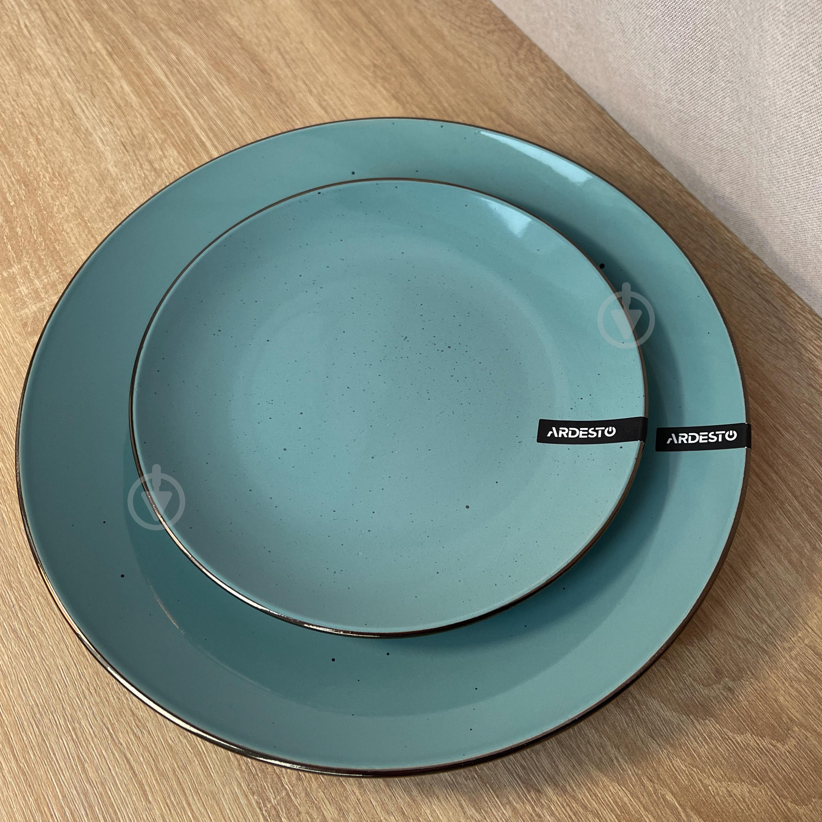 Сервиз столовой посуды Ardesto Bagheria 10 пр. 2 персоны каменная керамика Синий - фото 4