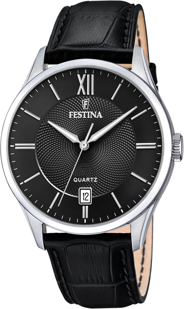 Наручные часы мужские Festina F20426/3 Classics со стальным корпусом WR 50 м и черным циферблатом