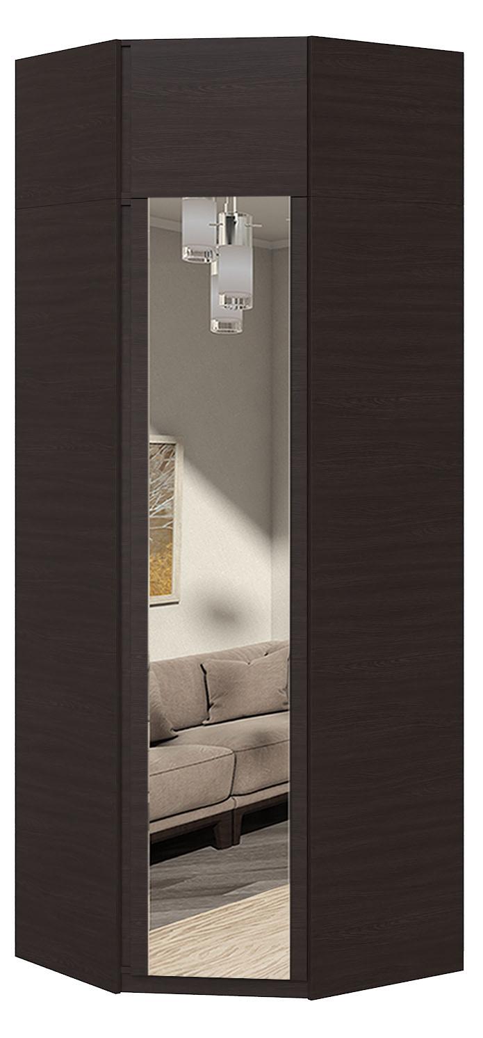 Шкаф угловой с зеркалом Мастер Форм Брайт 850х520х2400 мм Венге магия (32273) - фото 1 Шкаф угловой с зеркалом Мастер Форм Брайт 850х520х2400 мм Венге магия (32273) - фото 1