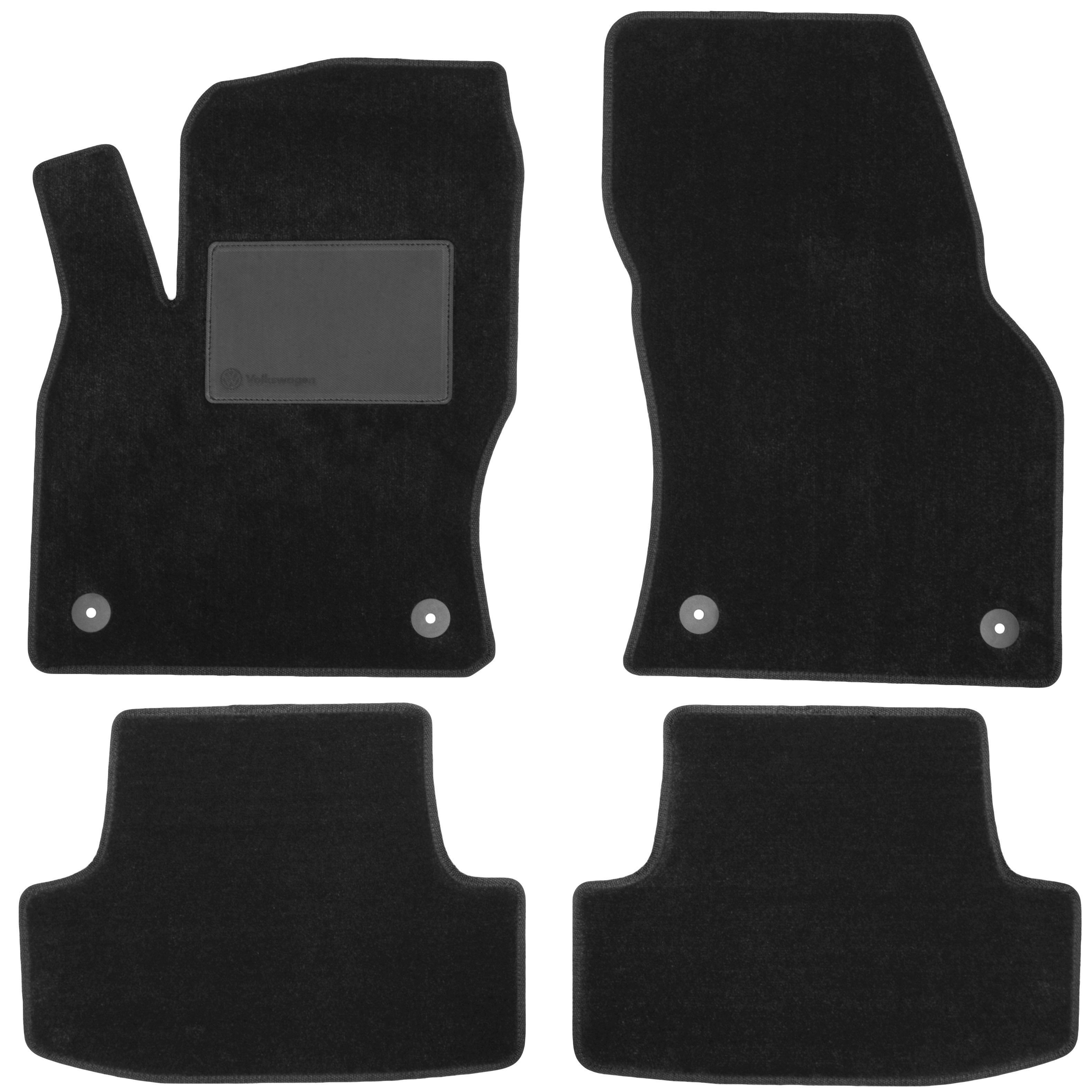 Коврики в салон для Volkswagen T-Roc '18- текстильные Черный