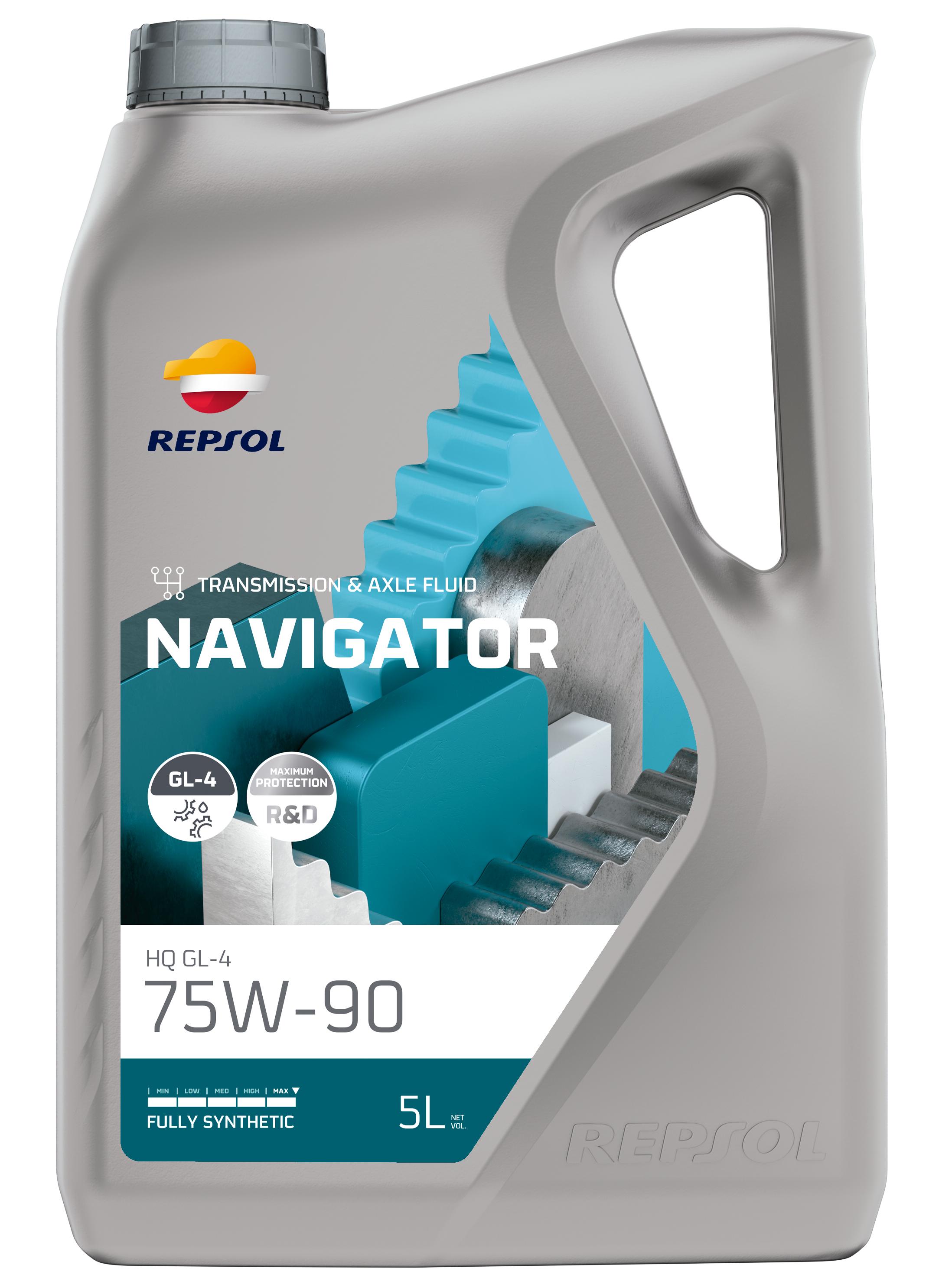 Трансмісійне мастило Repsol NAVIGATOR HQ GL-4 75W-90 5 л (RPP4006JFA)