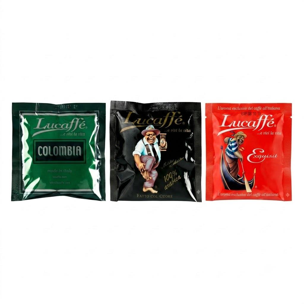 Набор кофе в чалдах Lucaffe 3 вида Мировое путешествие 150 шт. (nab003lucaffe)