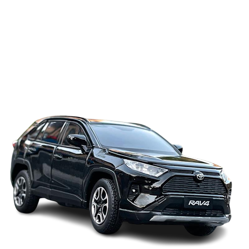 Игрушечная машинка Toyota RAV4 2020 звук/свет металлическая/инерционная 1:32 Черный (VA-1430294495)